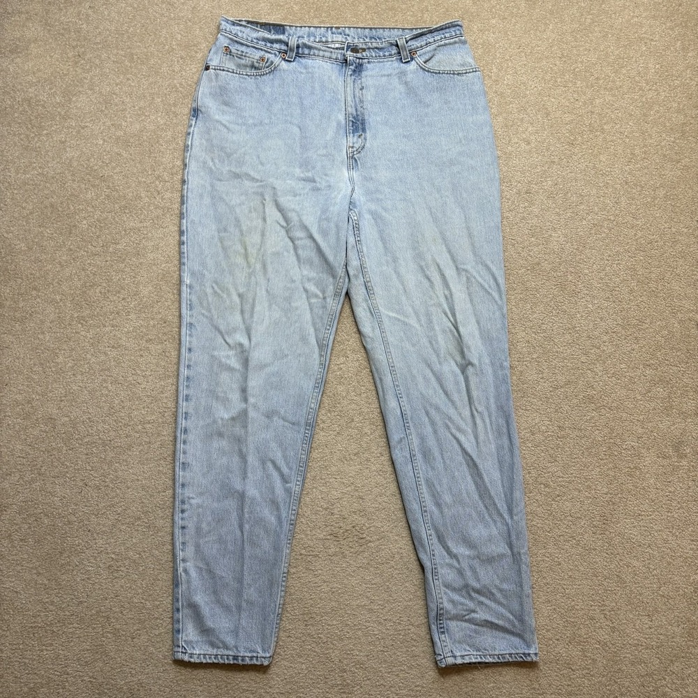Vintage Levi's 550 Jeans Womens 18W 36x32 High Rise Relaxed Tapered Blue USA 90s